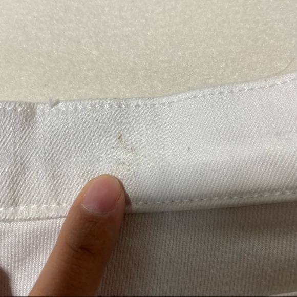 VERONICA BEARD Carly White Tuxedo Stripe 11” Kick Flare Jean Size 26 - Picture 13 of 16